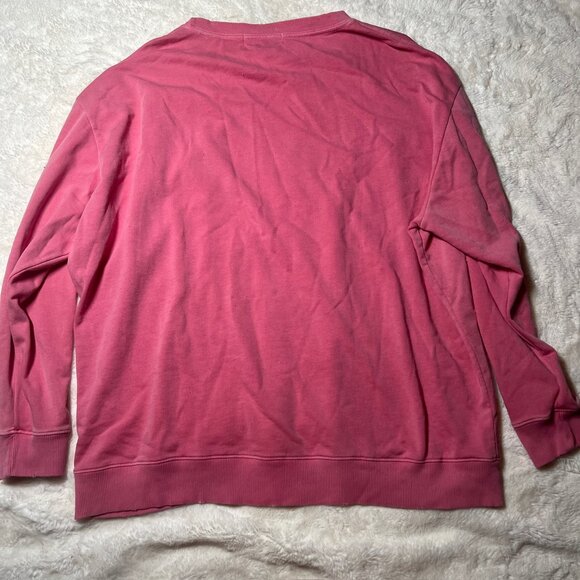 Wildfox Pink Crewneck Sweatshirt with Graphic Text Print‎ – Women’s Large NWT - Picture 7 of 7